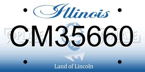 CM35660 Illinois License Plate