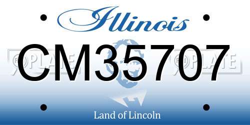 CM35707 Illinois License Plate