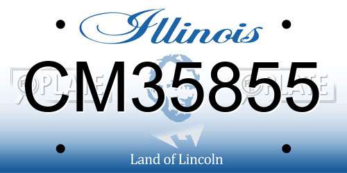 CM35855 Illinois License Plate