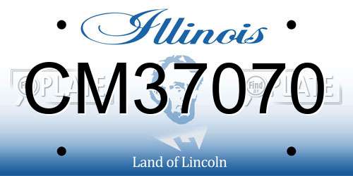 CM37070 Illinois License Plate