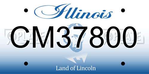 CM37800 Illinois License Plate