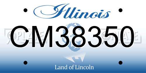 CM38350 Illinois License Plate