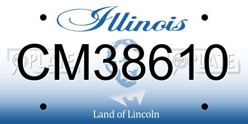 CM38610 Illinois License Plate