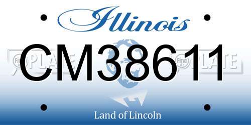 CM38611 Illinois License Plate