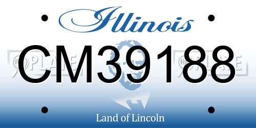 CM39188 Illinois License Plate