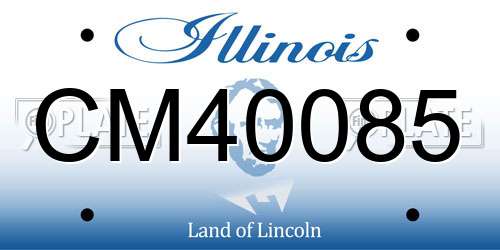 CM40085 Illinois License Plate