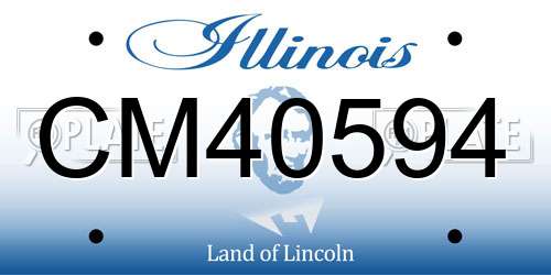 CM40594 Illinois License Plate