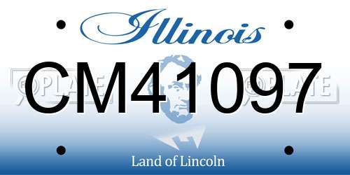 CM41097 Illinois License Plate