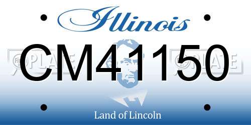 CM41150 Illinois License Plate