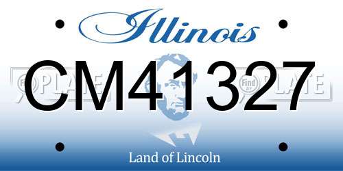 CM41327 Illinois License Plate