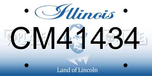 CM41434 Illinois License Plate