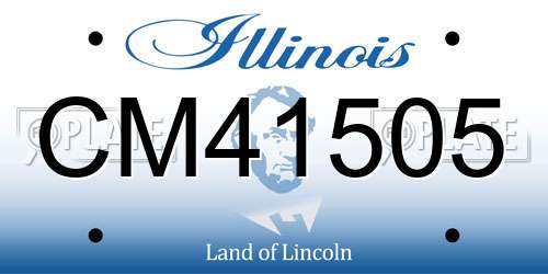 CM41505 Illinois License Plate