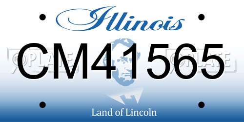CM41565 Illinois License Plate