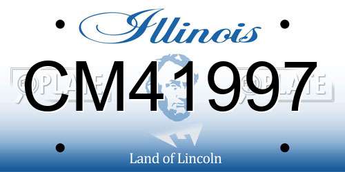 CM41997 Illinois License Plate