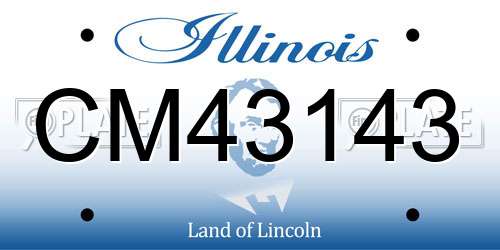 CM43143 Illinois License Plate