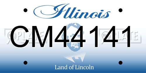 CM44141 Illinois License Plate