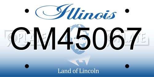 CM45067 Illinois License Plate