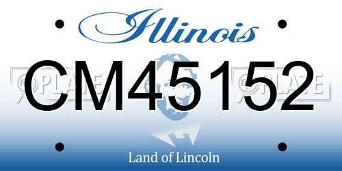 CM45152 Illinois License Plate