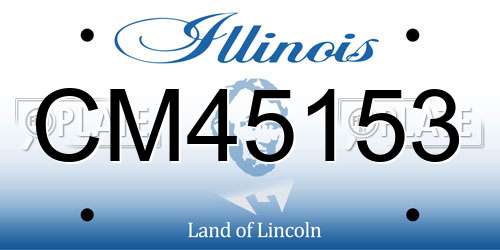 CM45153 Illinois License Plate