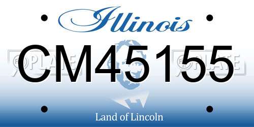 CM45155 Illinois License Plate
