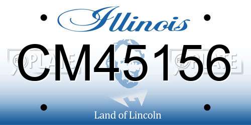 CM45156 Illinois License Plate