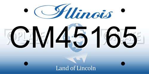 CM45165 Illinois License Plate