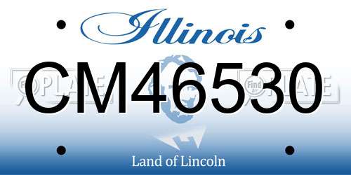 CM46530 Illinois License Plate