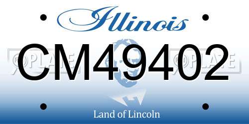 CM49402 Illinois License Plate