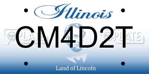 CM4D2T Illinois License Plate