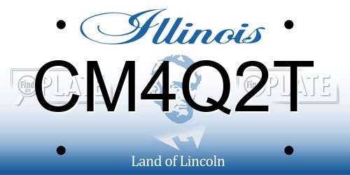 CM4Q2T Illinois License Plate