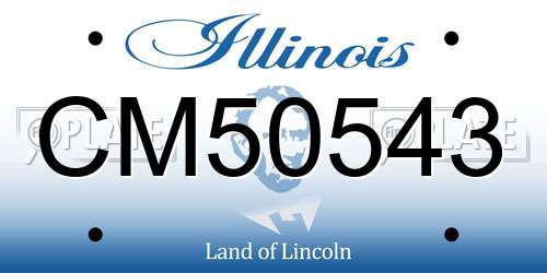 CM50543 Illinois License Plate