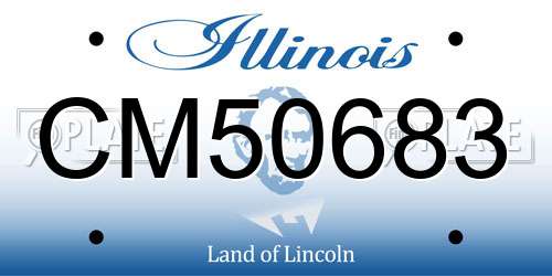 CM50683 Illinois License Plate