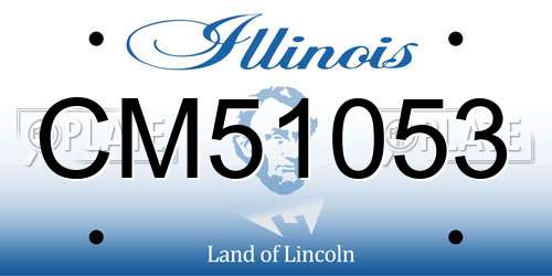 CM51053 Illinois License Plate