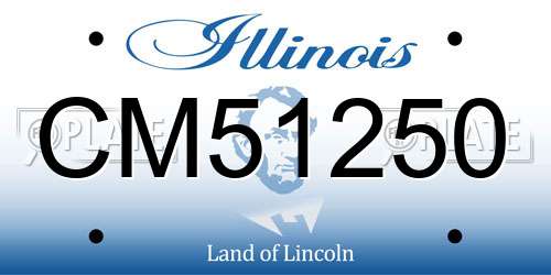 CM51250 Illinois License Plate