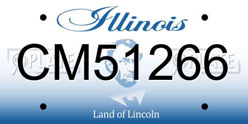 CM51266 Illinois License Plate