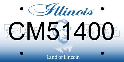 CM51400 Illinois License Plate
