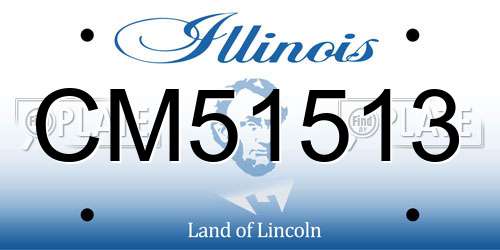 CM51513 Illinois License Plate