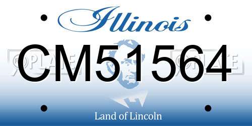 CM51564 Illinois License Plate