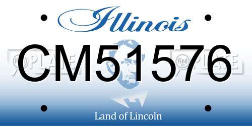 CM51576 Illinois License Plate