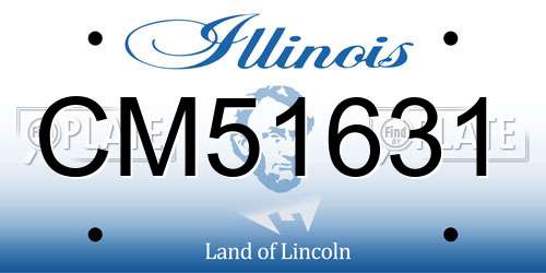 CM51631 Illinois License Plate