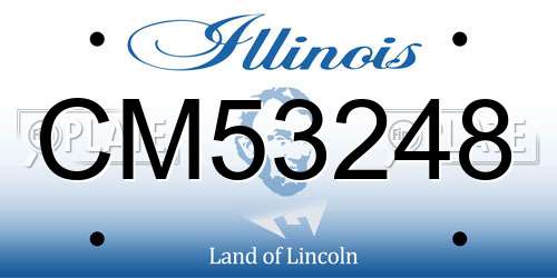 CM53248 Illinois License Plate