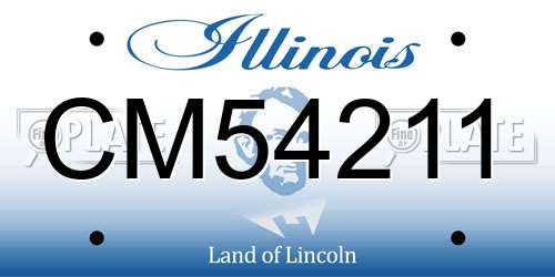 CM54211 Illinois License Plate