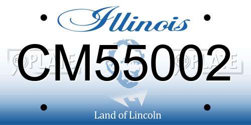 CM55002 Illinois License Plate