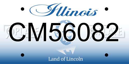 CM56082 Illinois License Plate