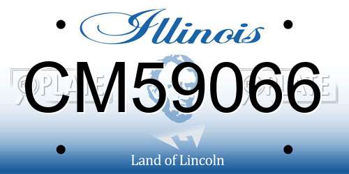 CM59066 Illinois License Plate