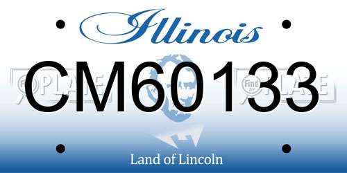 CM60133 Illinois License Plate