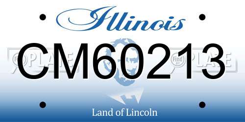 CM60213 Illinois License Plate