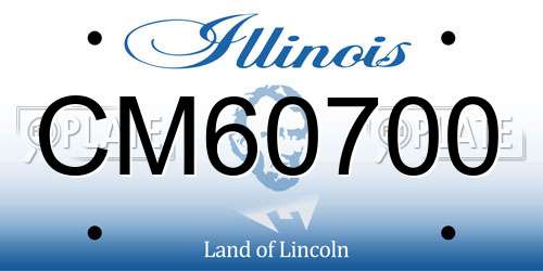 CM60700 Illinois License Plate