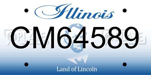 CM64589 Illinois License Plate