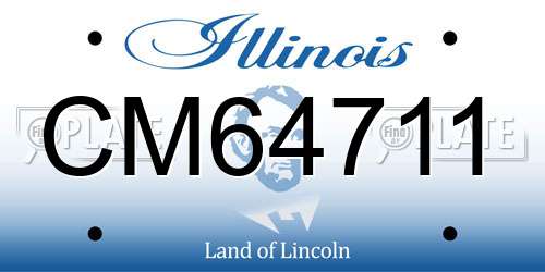 CM64711 Illinois License Plate
